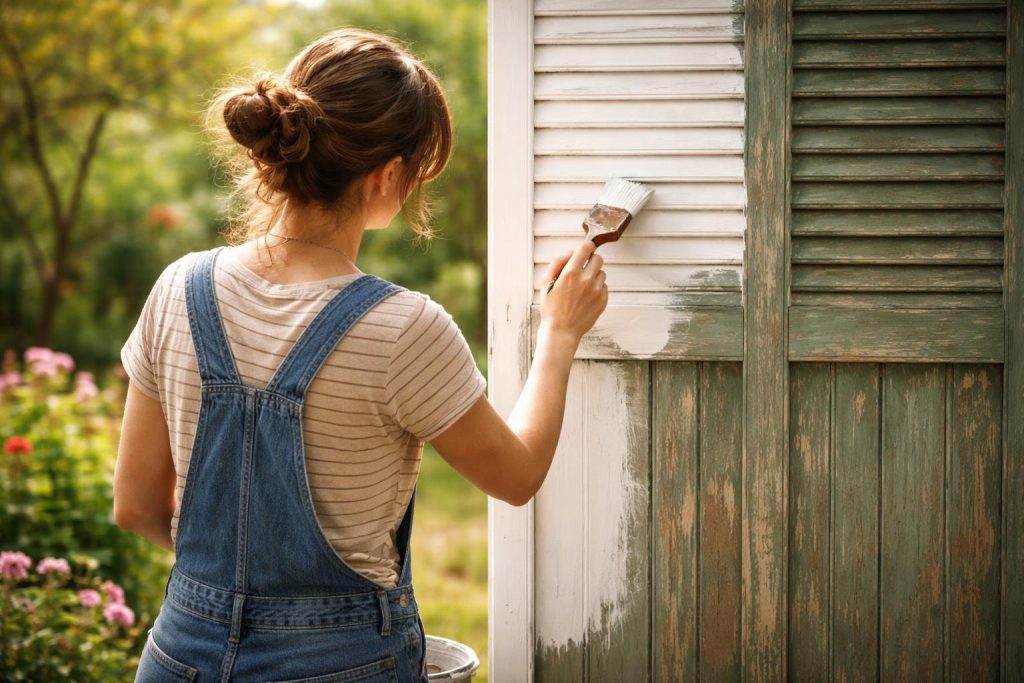 Comment Repeindre des Volets en Bois Déjà Peints : Méthode Simple